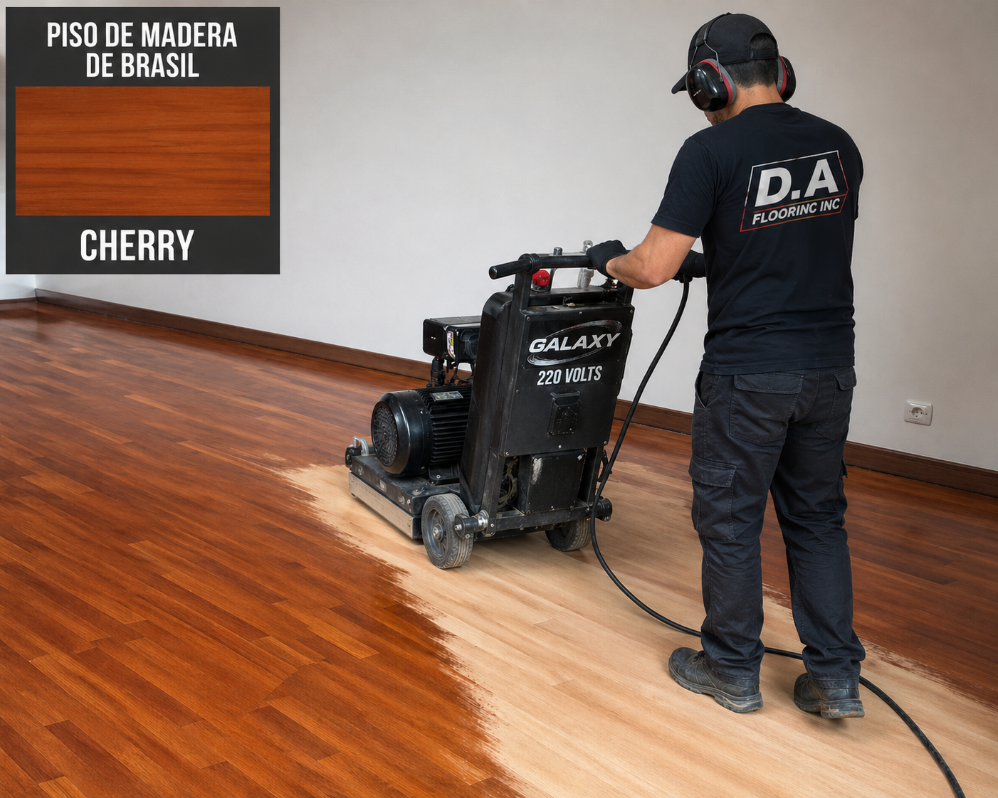 Hardwood floor installation by DA Flooring Inc. in a Bay Area home